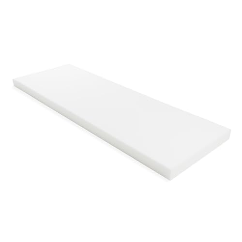 GoTo Foam 3" Height x 24" Width x 72" Length 36ILD (Semi-Firm) Upholstery Cushion Made in USA - color: Semi-firm, size: 3x24x72