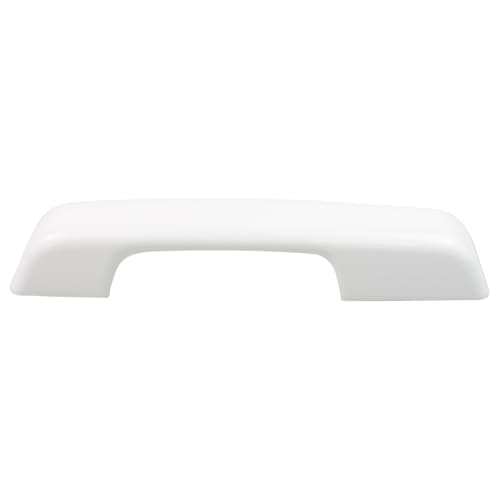 Oxford White Exterior Door Handle Covers Trim Set for Ford F-150 Bronco 2021-2024 F-250 F-350 F-450 F-550 Super Duty 2023 2024 w/ 2 Smart Keyholes Front Rear Left and Right Side