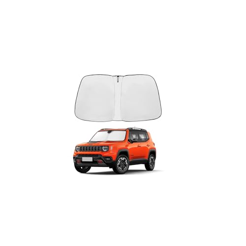 Front Windshield Sunshade fit for Jeep Renegade 2015-2025 UV Ray Reflector Foldable Car Shade Automotive Windshield Sunshades Jeep Renegade Windshield Sun Shade |Keeps Your Vehicle Cool| - size: fit for Jeep Renegade 2015-2025