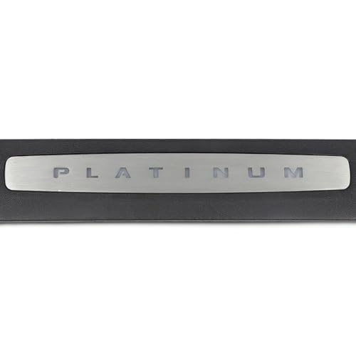 G-PLUS LED Illuminated Platinum Door Sill Plates Compatible with Ford F250 F350 F450 F550 Super Duty Crew Cab Only 2017-2022 Left and Right Door Sill Protector HC3Z-2613208-AA HC3Z-2613209-AA - size: 17-22 Ford F250