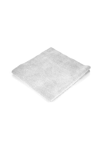 The Rag Company - Edgeless 300 - Microfiber Detailing Towels, Perfect for Removing Polishes, Sealants, and Glaze; Great for Interior Cleaning and Dirty Jobs; 300GSM, 16in x 16in, Ice Grey (10-Pack) - color: Ice Grey
