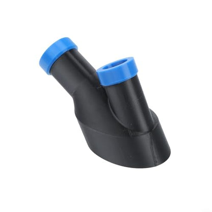 2-in-1 Automotive Detailing Tool with Blower and Vacuum Function, Oval Nozzle for Efficient Car Cleaning, Large 3.25x2.25 Inch Opening for Tight Spaces, Black Plastic Air Channel Accessory