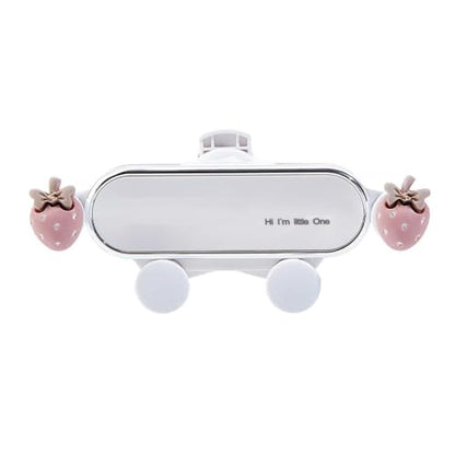 Car Cellphone Holder Strawberry Car Cradle Phone Holder Adorable Car Phone Holders Cute Phone Holders for Your Cars Phones Mount with Sturdy Air Vent Clip for All Smartphones - style: Strawberry