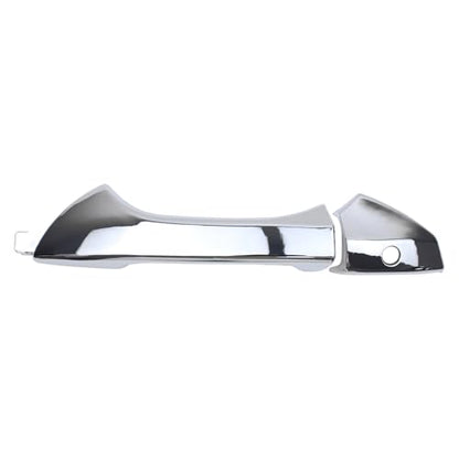 MOTOKU Front Left Chrome Exterior Door Handle with Keyhole for Honda Accord 2008-2012 Outer Driver Side with Cover