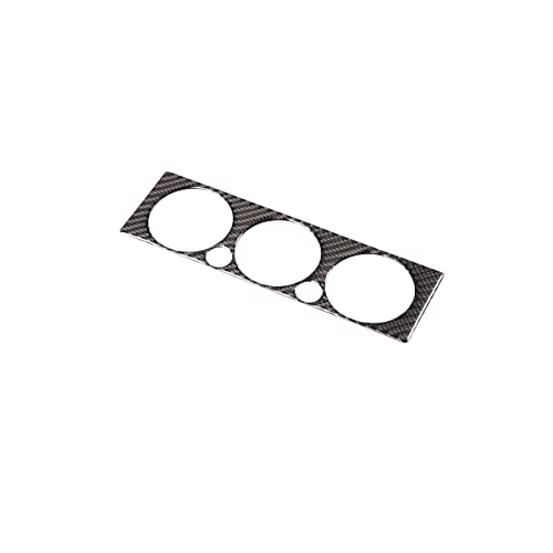 Soft Carbon Fiber Car Center Control Air Conditioning Adjustable Trim Sequins Stickers Trim Fit For Toyota Tacoma 2006 2007 2008 2009 2010 2011 2012 2013 2014 2015 (Black Carbon Fiber) - color: Black Carbon Fiber