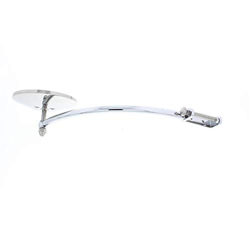 Stainless Steel Outside Rear View Mirror with Hinge Pin, Fits 1935-1940 Ford Cars and 1948-1952 Ford Pickups, Chrome Plated Diecast Arm Fits Both Sides, Sold Individually, Includes Hinge Pin