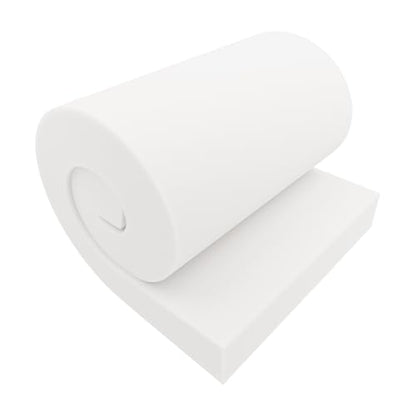 GoTo Foam 6" Height x 24" Width x 72" Length 36ILD (Semi-Firm) Upholstery Cushion Made in USA - color: Semi-firm, size: 6x24x72