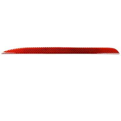 Real Red Carbon Fiber Car Co-Pilot Glove Box Upper Panel Soft Strip Sticker Auto Interior Trim Compatible with Ford Explorer(U625) XLT/Limited/ST/Platinum/Platinum Hybrid 2020 2021 2022 2023 - color: Co-pilot Dash Strip Trim