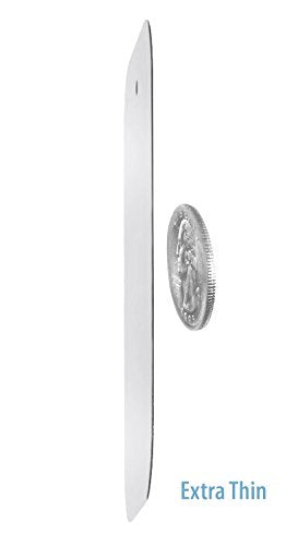 Mount Metal Plate with Adhesive for Magnetic Cradle-Less Mount - X4 Pack 2 Rectangle and 2 Round (Compatible with Magnetic mounts) (Silver) - color: Silver