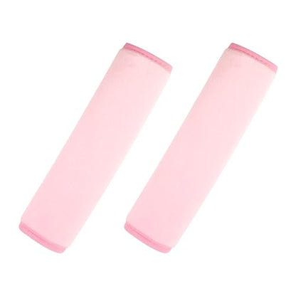 yuntop 2 PCS Car Seat Belt Pads Cover Soft Seat Belt Shoulder Pad Safety Belt Strap Shoulder Pad Comfortable Driving Compatible with Most Cars Helps Protect You Neck and Shoulder (Pink) - color: Pink