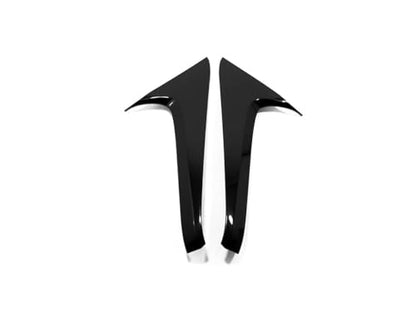 Rear Window C Pillar Side Wing Triangle Cover Trim Compatible with Toyota RAV4 2025 2024 2023 2022-2019 Exterior Car Accessories ABS 2PCS(Glossy Black Style) - color: Glossy Black Style