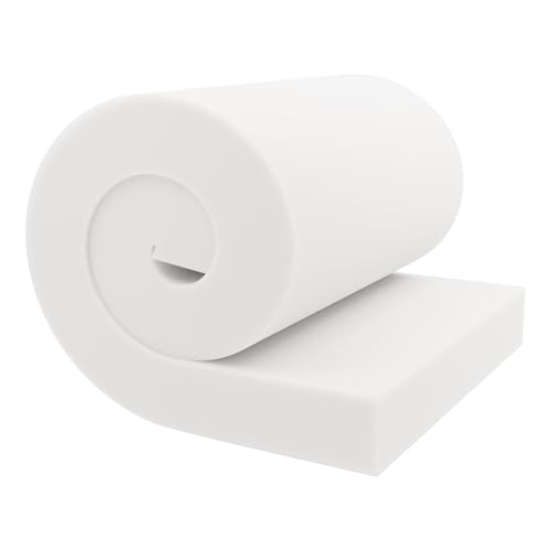 GoTo Foam 5" Height x 24" Width x 72" Length 44ILD (Firm) Upholstery Cushion Made in USA - color: Firm, size: 5x24x72
