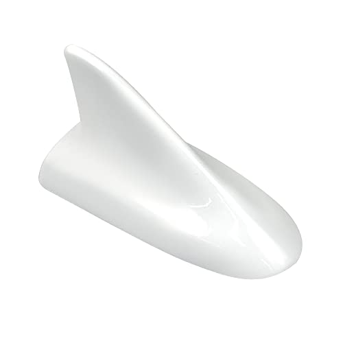 Auto Car Shark Fin Universal Roof Antenna Dummy Aerial for Decoration ONLY (White) - color: White