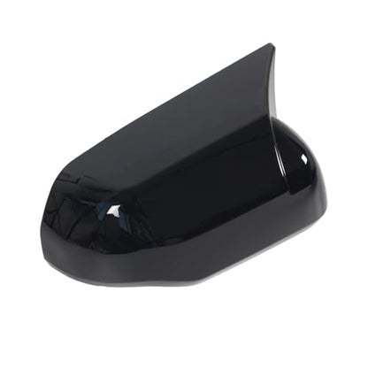 AUCERAMIC Stick-on Mirror Cover Caps Fit 2022-2024 for Toyota Tundra 2023-2024 for Sequoia 3.4L Door Side View Mirror Back Cover Cap Overlay (Glossy Black) - style: Glossy Black