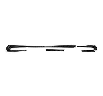 Car Accessories Fit for 2019 2020 2021 2022 2023 2024 2025 Mazda 3 Axela Inner Dashboard Center Console AC Air Vent Outlet Cover Trim (Carbon Fiber Style) ABS 4 PCS - color: Carbon Fiber Style