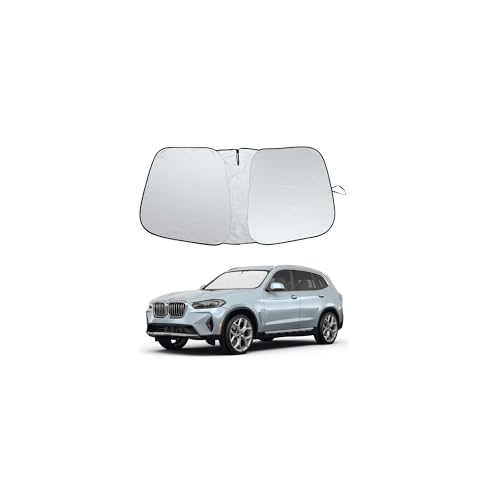 2026 Upgrade Front Windshield Sunshade fit for BMW X3 2018-2026 Reflector Foldable Car Shade Automotive Windshield Sunshades for BMW X3 Windshield Sun Shade |Keeps Your Vehicle Cool| - size: Fit for BMW X3 2018-2023