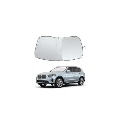 2026 Upgrade Front Windshield Sunshade fit for BMW X3 2018-2026 Reflector Foldable Car Shade Automotive Windshield Sunshades for BMW X3 Windshield Sun Shade |Keeps Your Vehicle Cool| - size: Fit for BMW X3 2018-2023