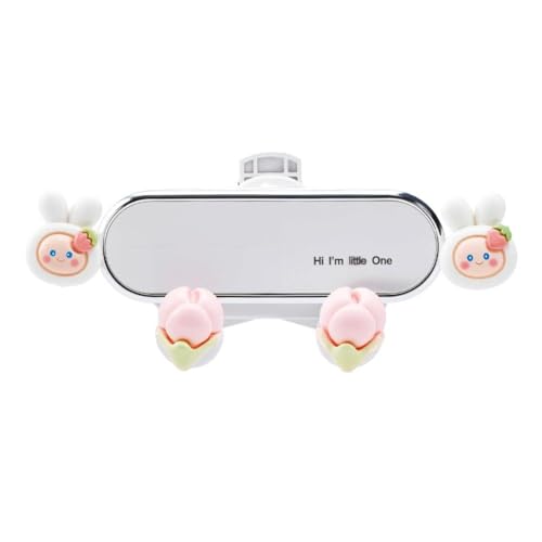 Car Cellphone Holder Cute Zodiac Rabbit Car Phone Holder Adorable Car Phone Holders Cute Phone Holders for Your Cars Phones Mount with Sturdy Air Vent Clip for All Smartphones - style: Zodiac Rabbit
