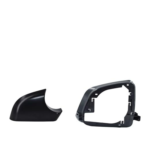 Fits For Tesla Model Y Right Passenger Side Wing Mirror Cover and Mirror Frame Set Rearview Lower Holder Tray Cap Housing 2021-2024(right side black) - size: Model Y Right Side Black