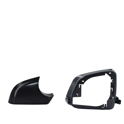Fits For Tesla Model Y Right Passenger Side Wing Mirror Cover and Mirror Frame Set Rearview Lower Holder Tray Cap Housing 2021-2024(right side black) - size: Model Y Right Side Black