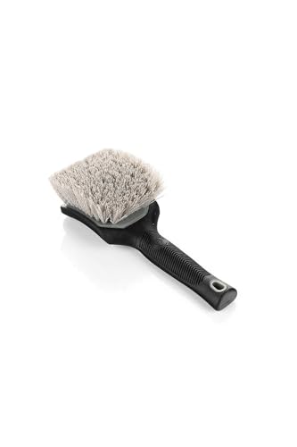 Detail Factory - ProGrip XL Tire Brush - Ergonomic ProGrip Handle - Stiff Synthetic Bristles to Cut Through Grime - Grey and Black - color: Gray, size: X-Large