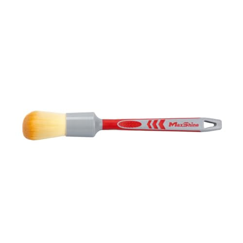 Maxshine Medium #12 Universal Ultra Soft Detailing Brush – Professional Brush for Interior, Exterior, Leather Seats, Engine Bay & Wheels – Premium Car Care Detailing Tool - size: Medium #12