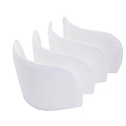 YEQIN Covered Set-in Shoulder Pads (2 Pair of White) - color: White