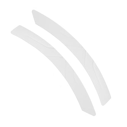 2 PCS Car Wheel Eyebrow Strips, Thickened Anti Collision Arch Lip Trim Strips, Self Adhesive Car Wheel Eyebrow Protector, Universal for Most Vehicles (White) - color: White