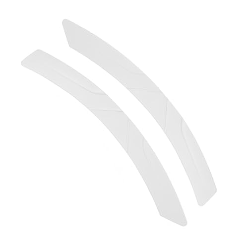 2 PCS Car Wheel Eyebrow Strips, Thickened Anti Collision Arch Lip Trim Strips, Self Adhesive Car Wheel Eyebrow Protector, Universal for Most Vehicles (White) - color: White