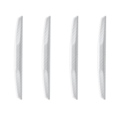 4Pcs Universal Car Door Edge Guards，Silicone Car Bumper Body Protector Trim Guard Auto Rearview Mirror Anti Collision Protector(White) - color: White, size: 6*0.6INCH