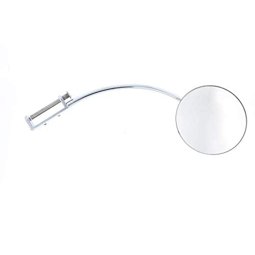 Stainless Steel Outside Rear View Mirror with Hinge Pin, Fits 1935-1940 Ford Cars and 1948-1952 Ford Pickups, Chrome Plated Diecast Arm Fits Both Sides, Sold Individually, Includes Hinge Pin