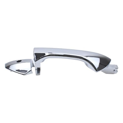 MOTOKU Front Left Chrome Exterior Door Handle with Keyhole for Honda Accord 2008-2012 Outer Driver Side with Cover