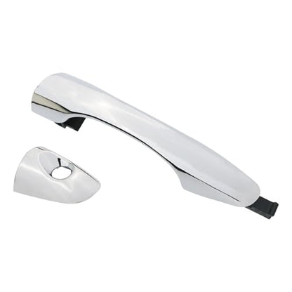 APPERFiT Exterior Door Handle w/Lock Cover End Cap for Front Door Left Driver Side Chrome Compatible with Kia Sorento 2016 2017 2018 2019 2020 Replaces 82651-C5010 82652-C5010 - size: FL