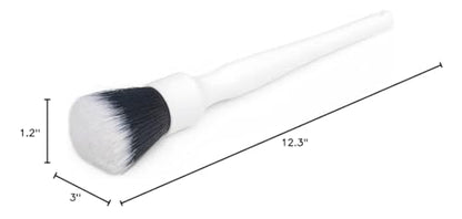 Detail Factory - Synthetic Detailing Brush Set - Ultra-Soft Interior Car Cleaning Brushes for, Screens, Emblems, & Tight Spaces - White - color: White