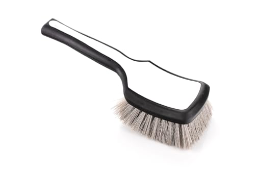 Detail Factory - ProGrip XL Tire Brush - Ergonomic ProGrip Handle - Stiff Synthetic Bristles to Cut Through Grime - Black Ice - color: Black Ice, size: X-Large
