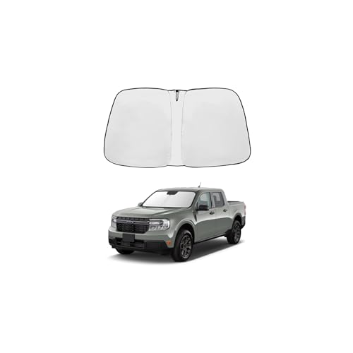 Car Sunshade 2026 Upgrade Front Windshield Sun Shade Foldable for Maverick Sun Shade Foldable Sun Shade Automotive Windshield Sunshades fit for Ford Maverick 2022-2025 2026|Keep Car Interior Cooler| - size: Fit for Ford Maverick 2022-2026