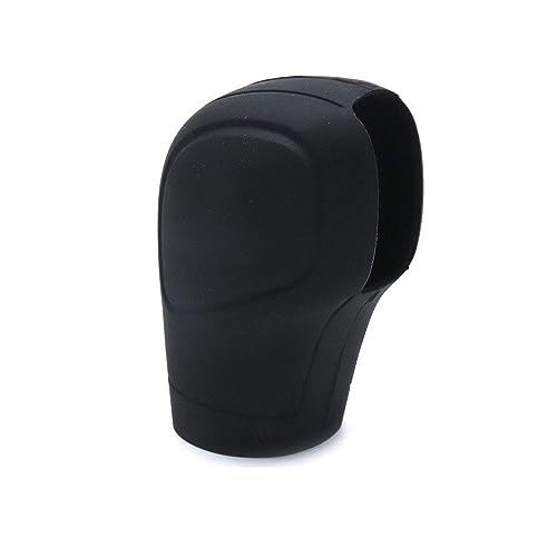 Car Gear Shift Knob Cover,Universal Silicone Automotive Anti-Slip Auto Knob Gear Stick Protector,Car Shift Protector Cover Protector for Most Vehicles,Black - color: Black