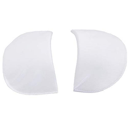 YEQIN Covered Set-in Shoulder Pads (2 Pair of White) - color: White