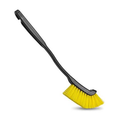 Car Wheel Cleaning Brush, 12'' Hard Bristle Auto Tire Gap Scrub Brush with Long Handle, Multifunctional Vehicle Interior Crevice Detailing Tool for Home and Hard to Reach Areas(1PC) - size: 1PC
