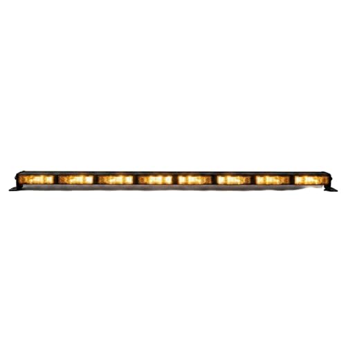 Strobes N' More E68 Amber LED Warning Light - 21 Flash Patterns Construction Strobe - Waterproof Work Zone Safety Light - Professional Grade Commercial Warning System - color: Amber