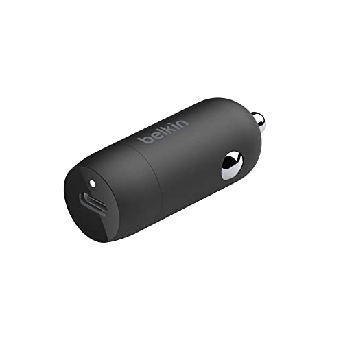 Belkin Boost↑Charge™ 30W Compact Fast Car Charger w/USB-C Power Delivery Port for iPhone 16, 16 Pro, 15, 15 Pro, Galaxy S25, S24, Note, Pixel 9 & More - Black - style: Charger