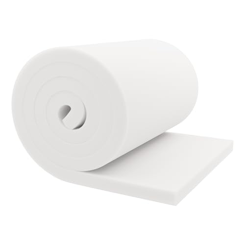 GoTo Foam 1" Height x 24" Width x 72" Length 44ILD (Firm) Upholstery Cushion Made in USA - color: Firm, size: 1x24x72