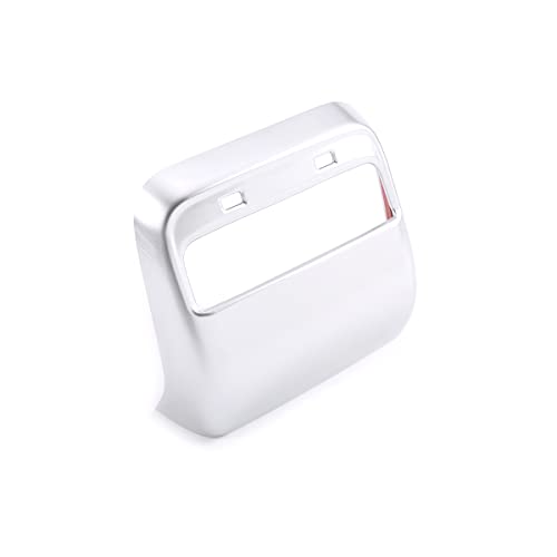 Rear Air Outlet Vent Trim Cover,Rear Air Condition Vent Cover Trim,Rear Center Console Air Vent A/C Cover Trim for Tesla Model 3 & Model Y 2017-2021 (Chrome) - color: Chrome