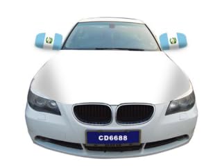 Country Flag Side View Mirror Cover, Auto Rearview Protection, Universal Size for Cars, 2 Sets (Guatemala) - color: Guatemala