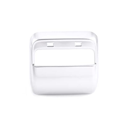 Rear Air Outlet Vent Trim Cover,Rear Air Condition Vent Cover Trim,Rear Center Console Air Vent A/C Cover Trim for Tesla Model 3 & Model Y 2017-2021 (Chrome) - color: Chrome