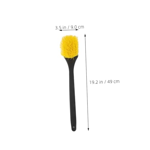 2pc Long Handle Wheel Cleaning Brush Set for Car Detailing Tire Brush Hard Bristles for Rim and Tire Scrub