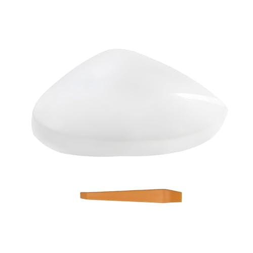Driver Left Side Mirror Cover Cap Compatible with Honda Civic 2022-2024 Without Turn Signal White - color: Pearl White, size: Left Driver Side