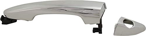 Garage-Pro Exterior Door Handle Compatible with Hyundai Sonata 2015-2019 Chrome With Key Hole Front, Driver Side