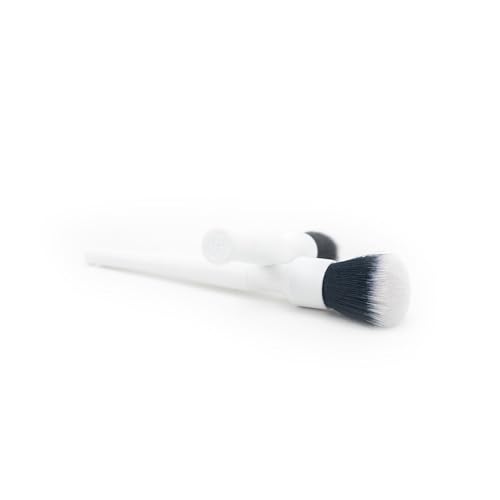 Detail Factory - Synthetic Detailing Brush Set - Ultra-Soft Interior Car Cleaning Brushes for, Screens, Emblems, & Tight Spaces - White - color: White