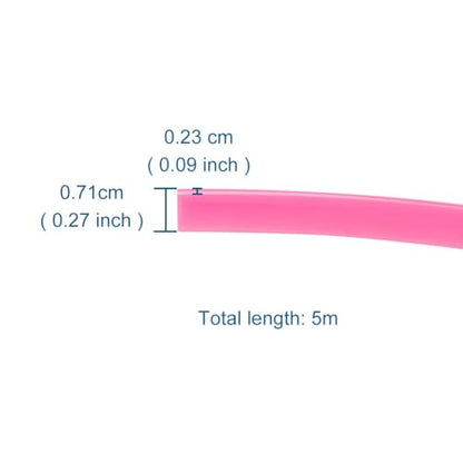 5M Flexible Trim for DIY Automobile Car Interior Exterior Moulding Trim Decorative Line Strip (Pink)